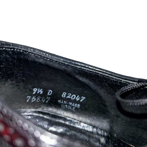 Cats Paw By Foster Wingtip Longwing Brown Leather Shoes Size 9.5 D Non‎ Slip - Picture 8 of 8